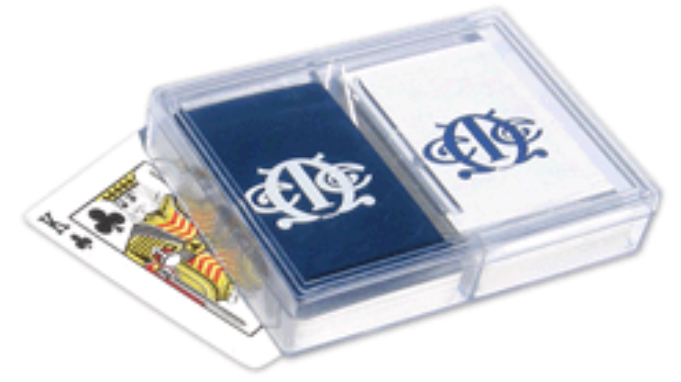 Poker Double Deck Card Box -Clear Acrylic Plastic for Poker Cards (2.5 x 3.5 inch cards) main image